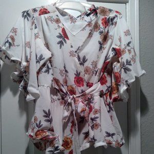Blouse rapped around blouse